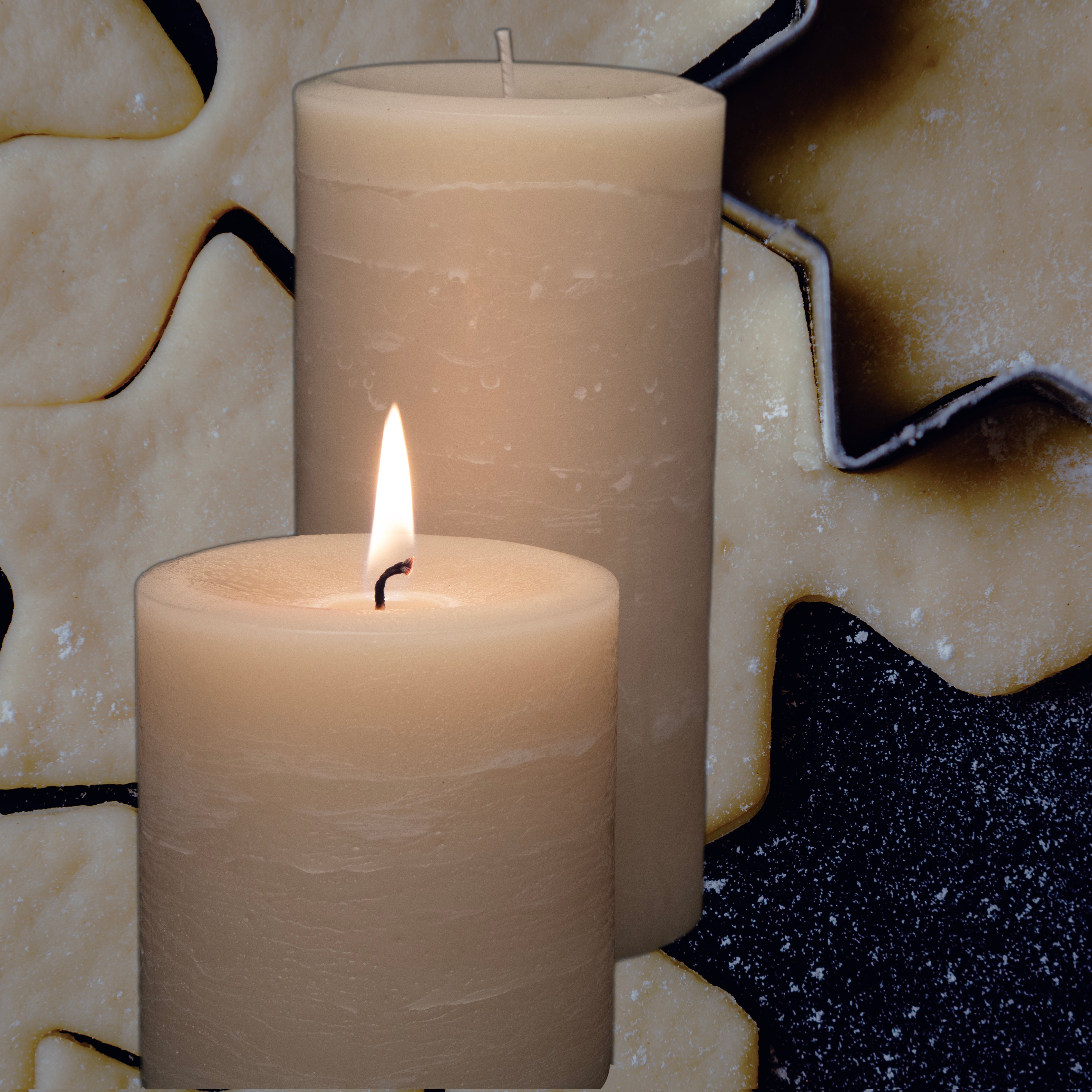 Sugar Cookie Scented Pillar Candles