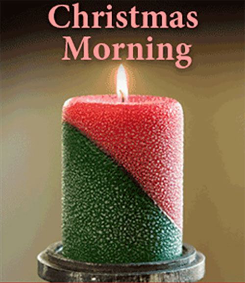 Christmas Morning Scented Pillar Candle