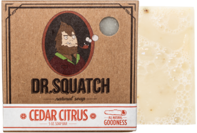 Dr. Squatch Natural Exfoliating Soap Bar, Cedar Citrus -5oz for sale online