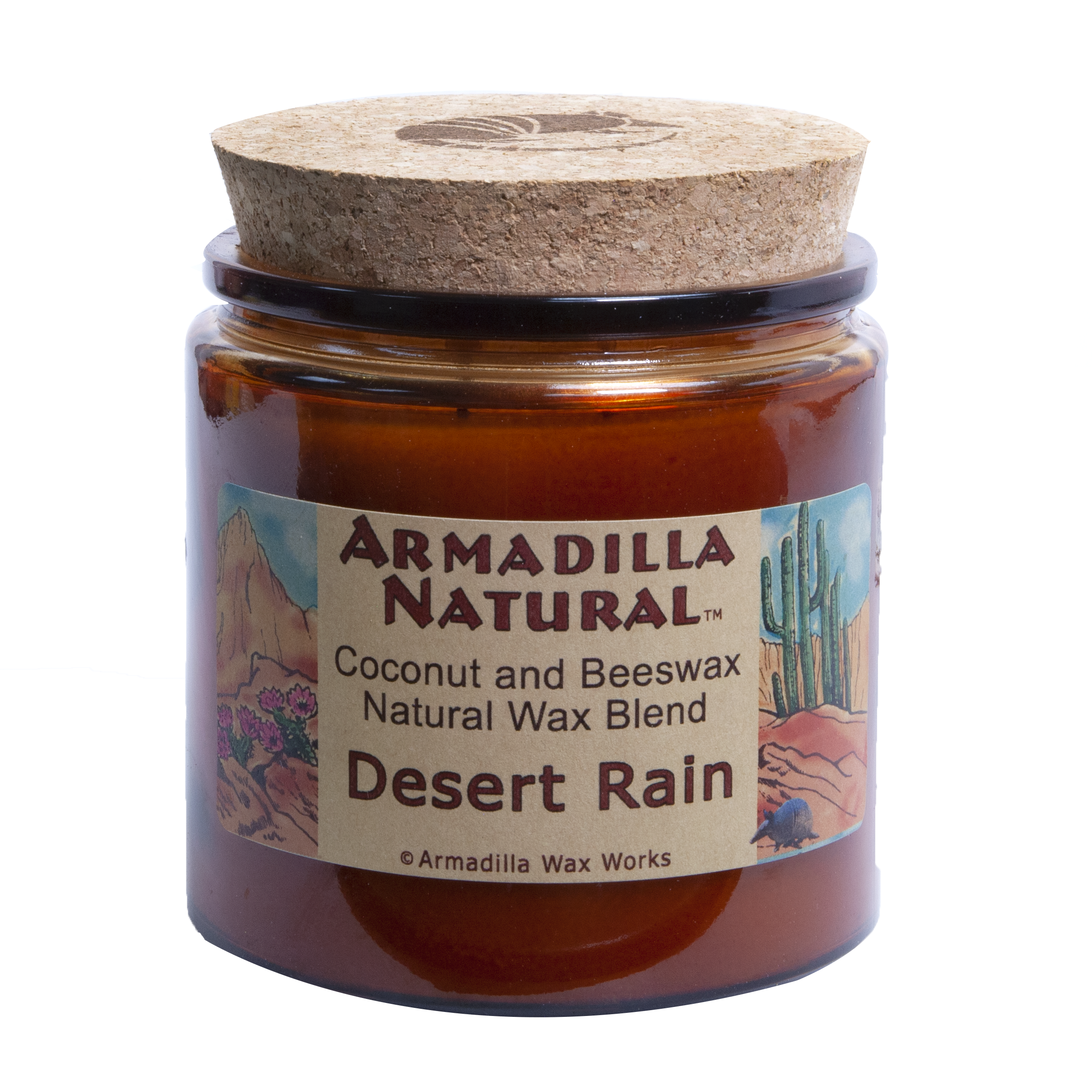 Desert Rain Coconut Beeswax  Armadilla Wax Works Candle Store