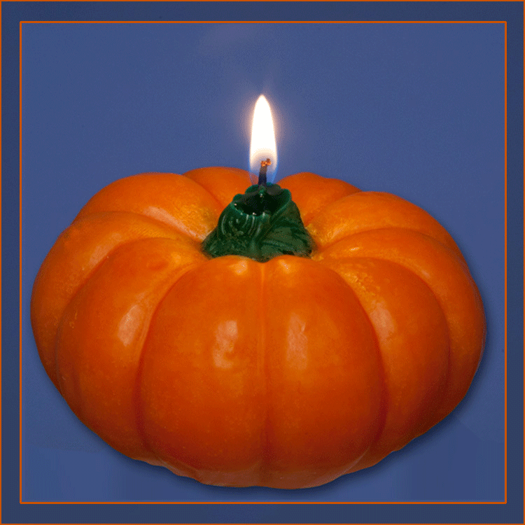 Pumpkin 4 inch Floating Candle - Armadilla Wax Works Candle Factory Store